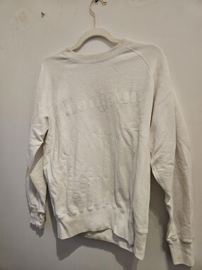 Bonjour Embroidered Crewneck Sweatshirt - Province Of Canada